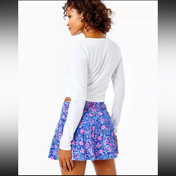 LILLY PULITZER LUXLETIC AILA SKORT *TAKIN IT EASY* BLUE PERI SIZE M - Picture 3 of 8